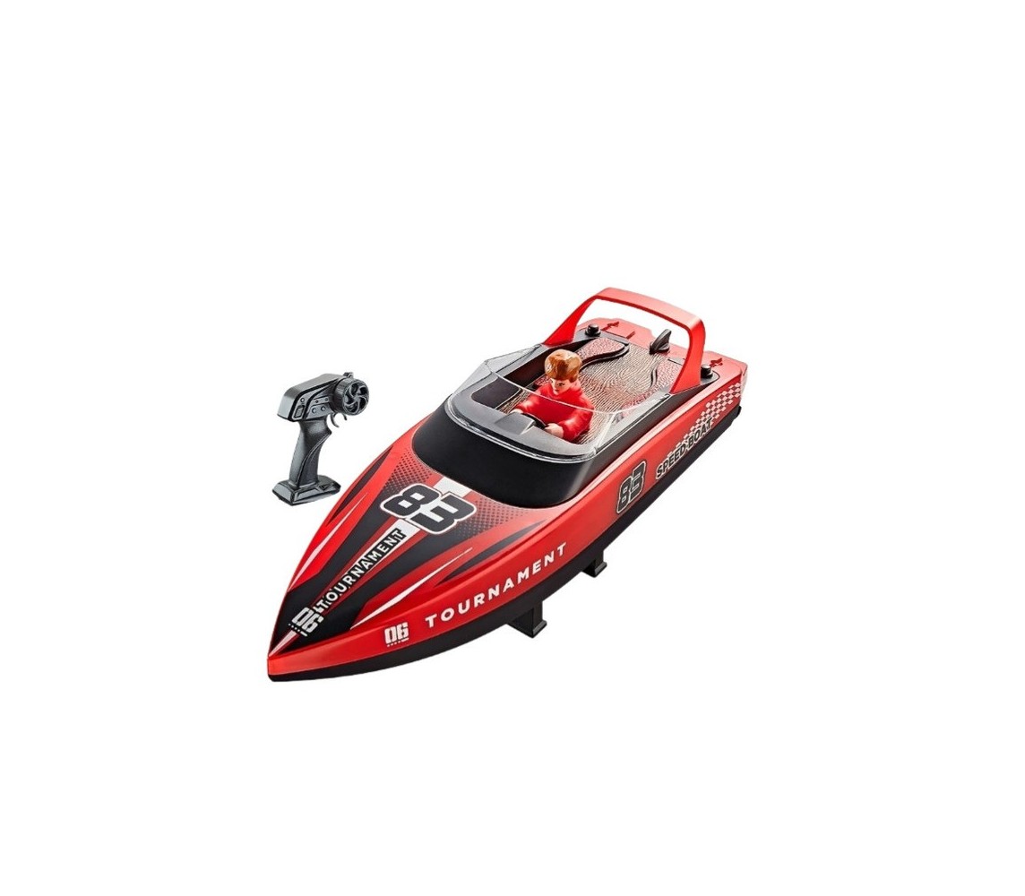 HONGXUNJIE HJ821 2.4G High Speed RC Boat Red 15km/h