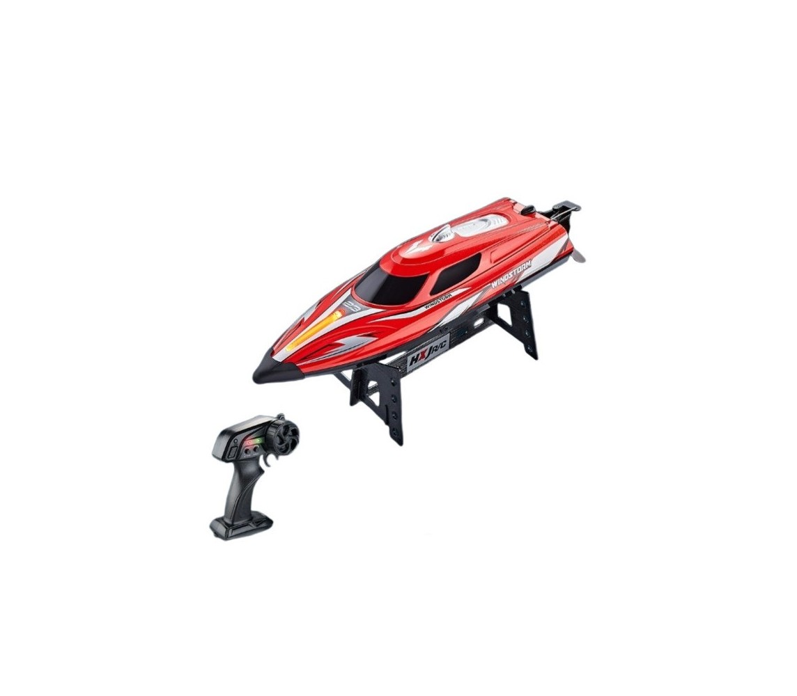 HONGXUNJIE HJ823 Waterproof High Speed Remote Control Boat for Adults Red