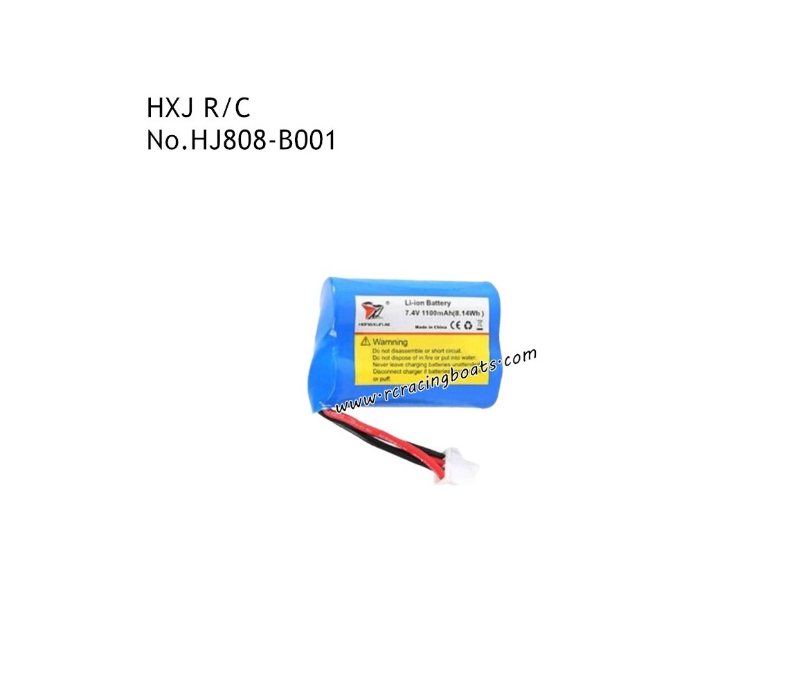 HONGXUNJIE HJ823 RC Boat Parts 7.4V 1100mAh Battery HJ808-B001