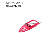 WLTOYS WL917 RC Boat Parts Boat Upper Cover Red WL917-01