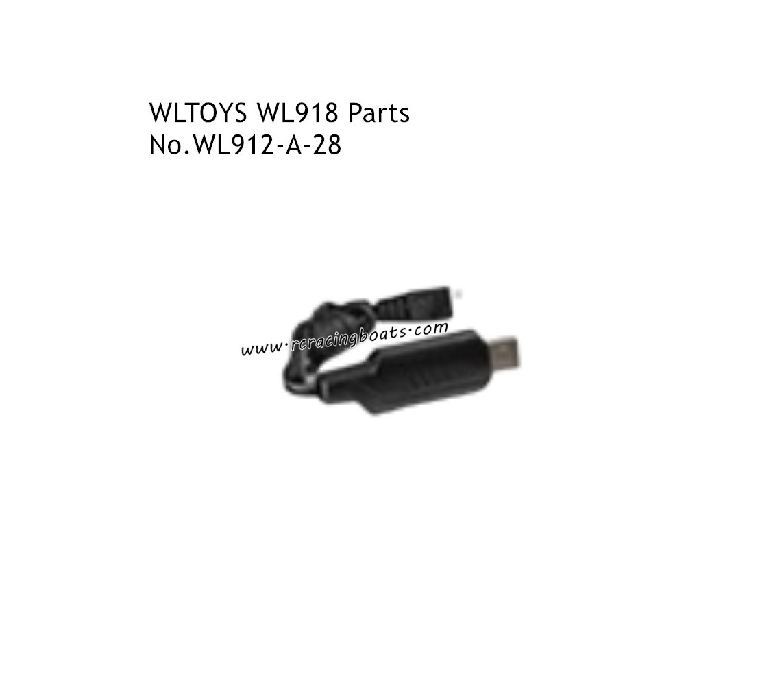 WLTOYS WL918 High Speed Racing Boat Parts USB Charger WL912-A-28