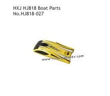 HONGXUNJIE HJ818 Remote Control Boat Parts Boat Cover Yellow HJ818-027
