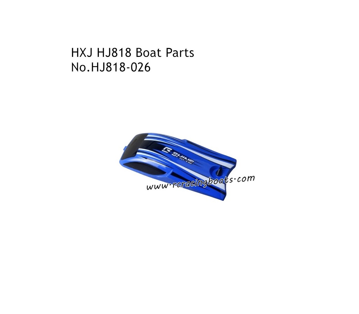 HONGXUNJIE HJ818 Remote Control Boat Parts Boat Cover Blue HJ818-026