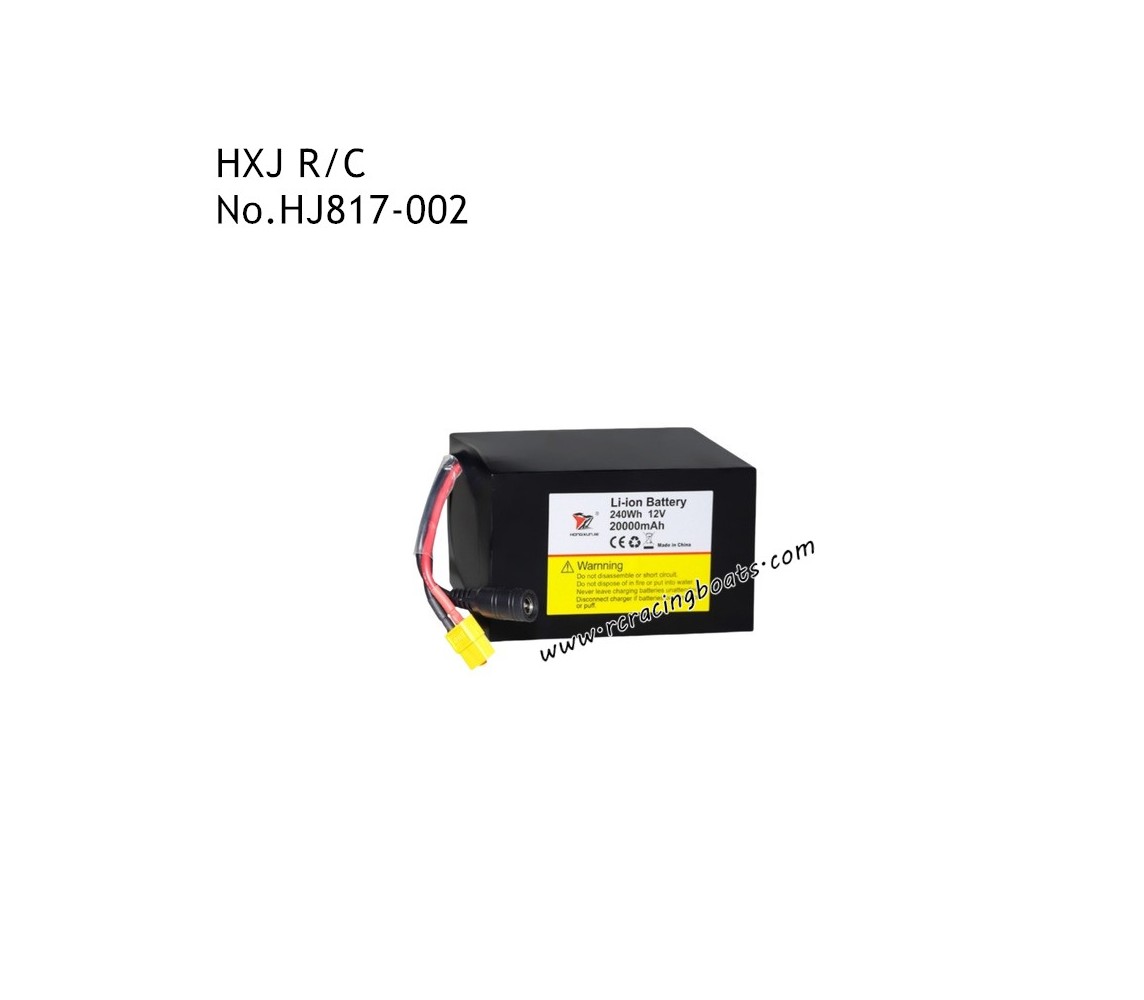 HXJ HJ817 Upgrade Parts 12V 20000mAh Li-ion Battery HJ817-002