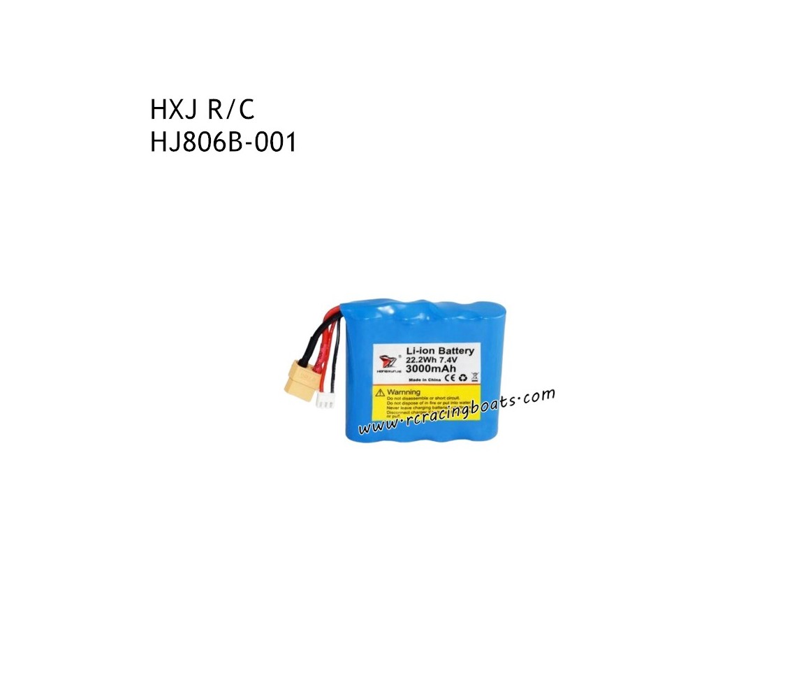 HONGXUNJIE HJ810B Parts 7.4V 3000mAh Li-ion Battery HJ810B-001