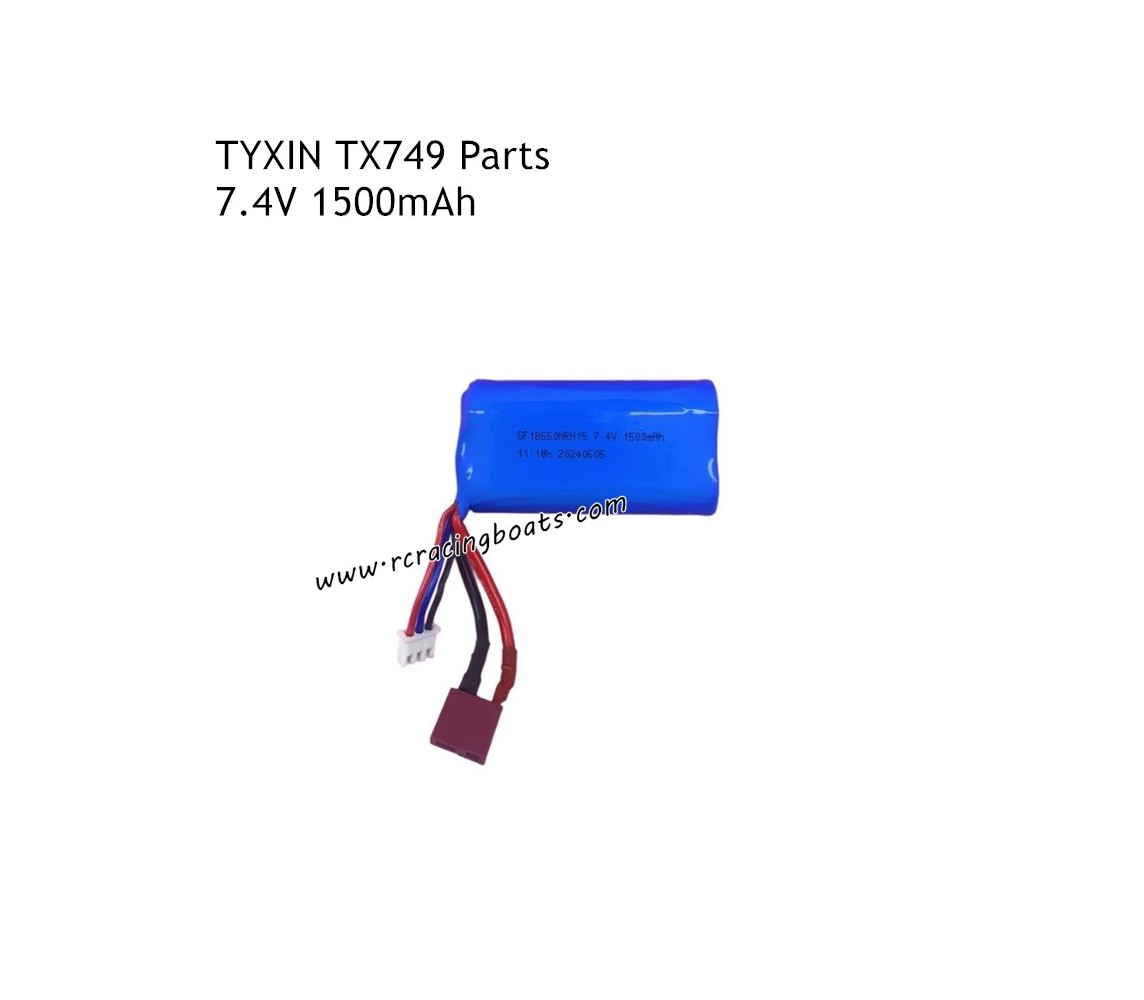 TYXIN TX749 Brushless RC Boat Parts 7.4V 1500mAh Battery
