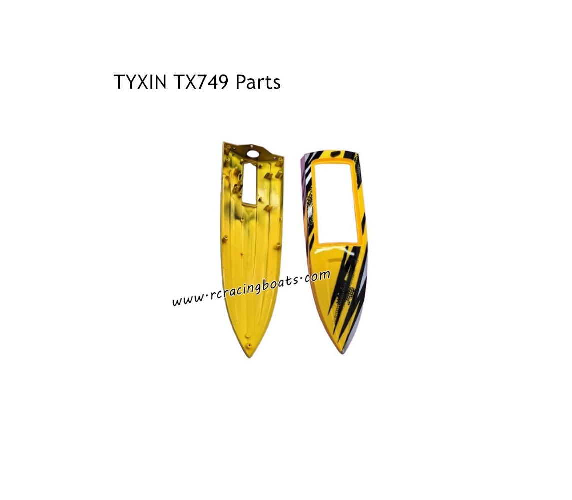 TYXIN TX749 Brushless RC Boat Parts Boat Assembly Yellow