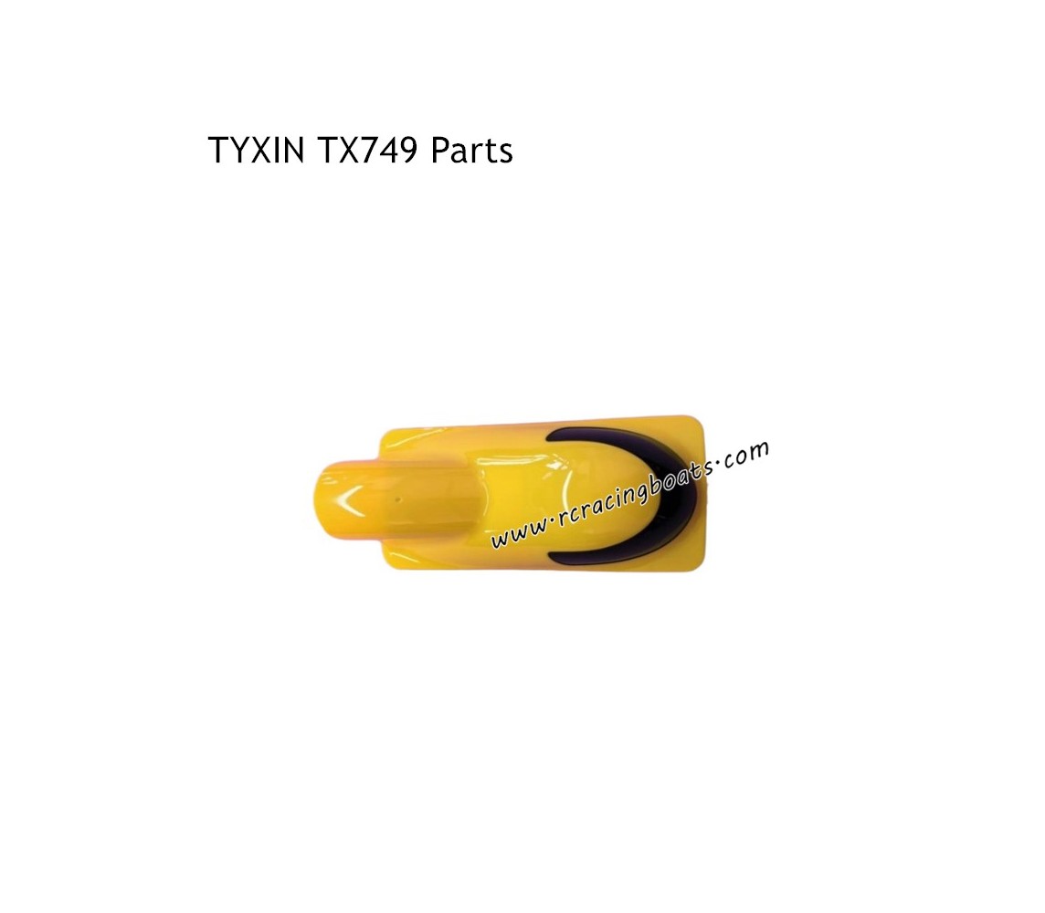 TYXIN TX749 Brushless RC Boat Parts Upper Boat Cover Yellow