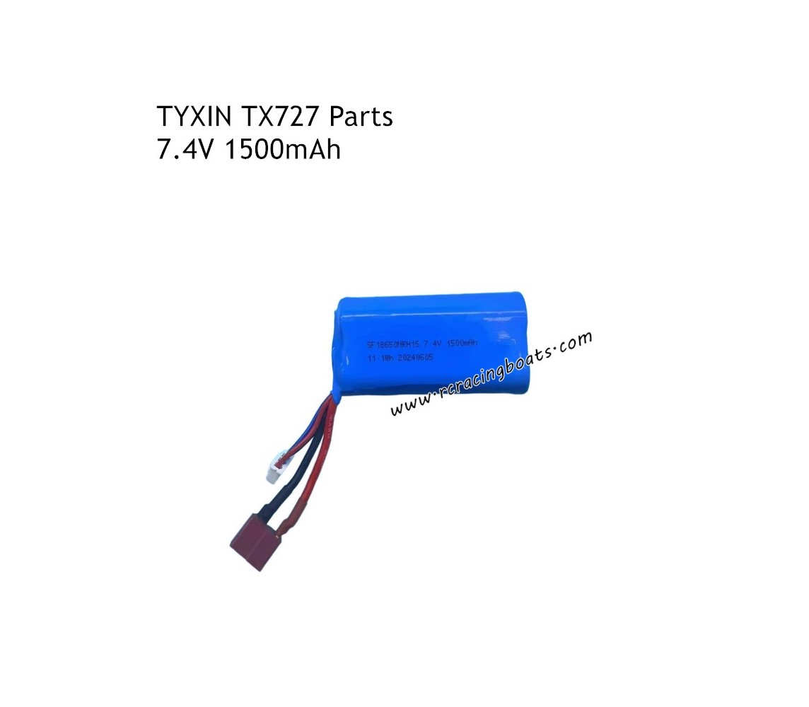 TYXIN TX727 RC Boat Parts 7.4V 1500mAh Battery