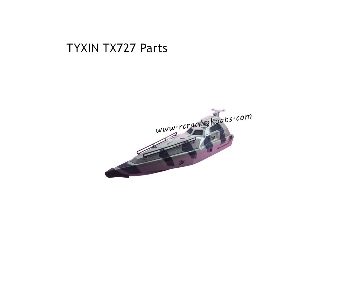 TYXIN TX727 RC Boat Parts Whole Boat Assembly Silver