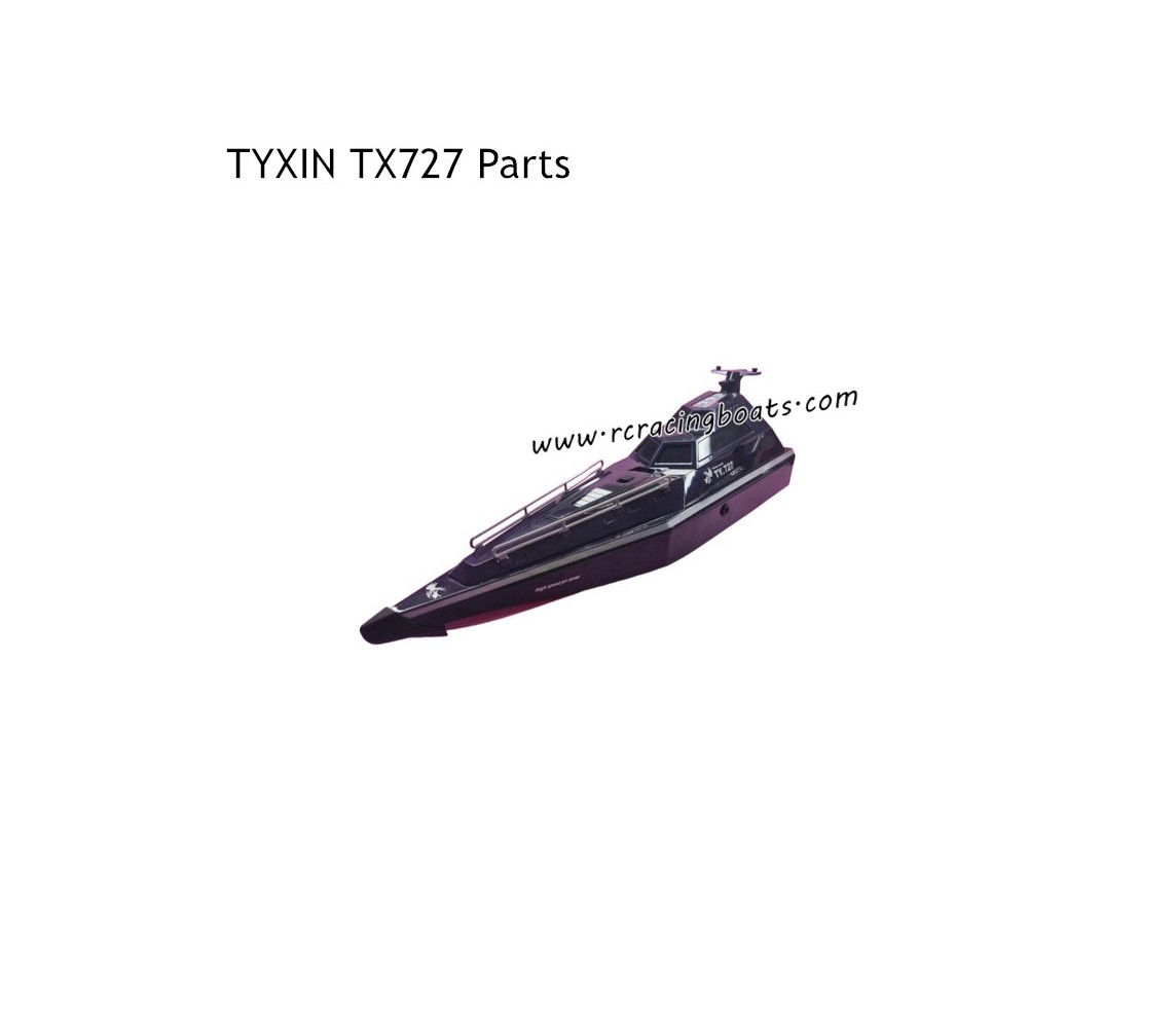 TYXIN TX727 RC Boat Parts Whole Boat Assembly Black