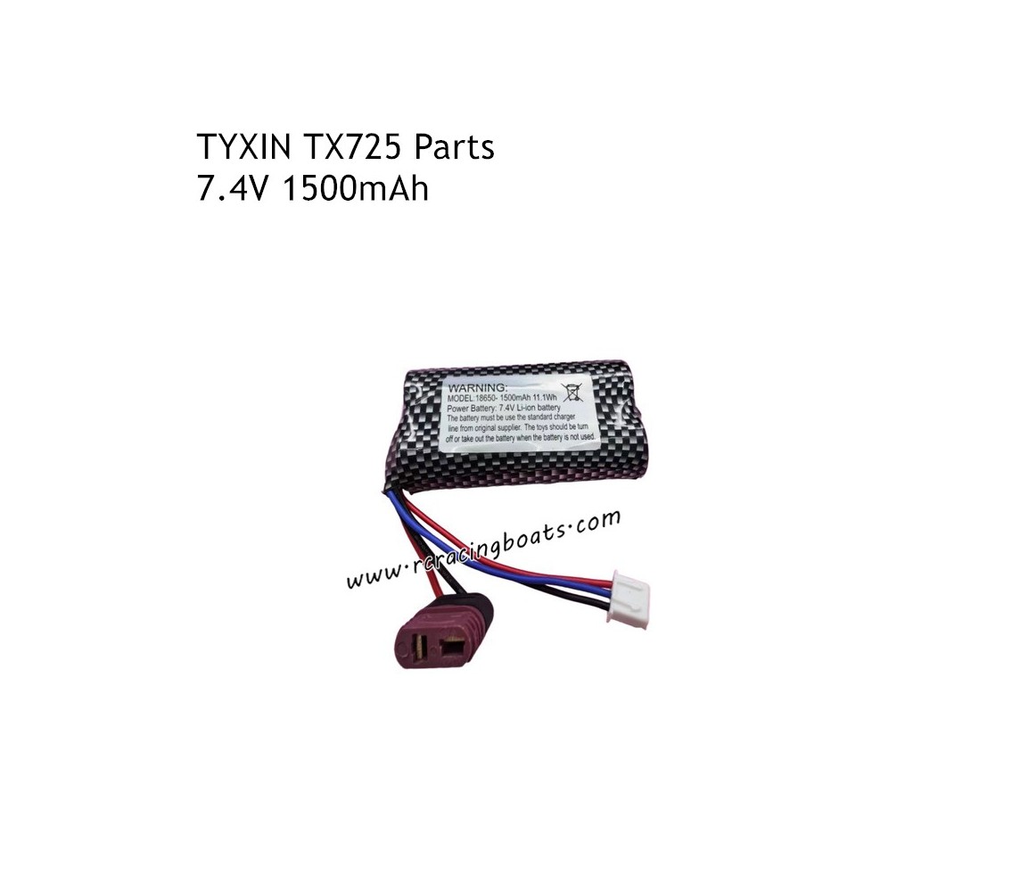 TYXIN TX725 RC Boat Parts 7.4V 1500mAh Battery