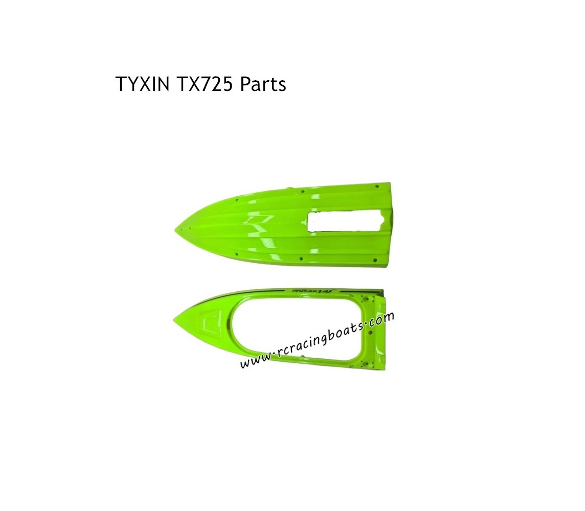 TYXIN TX725 RC Boat Parts Boat Assembly Green