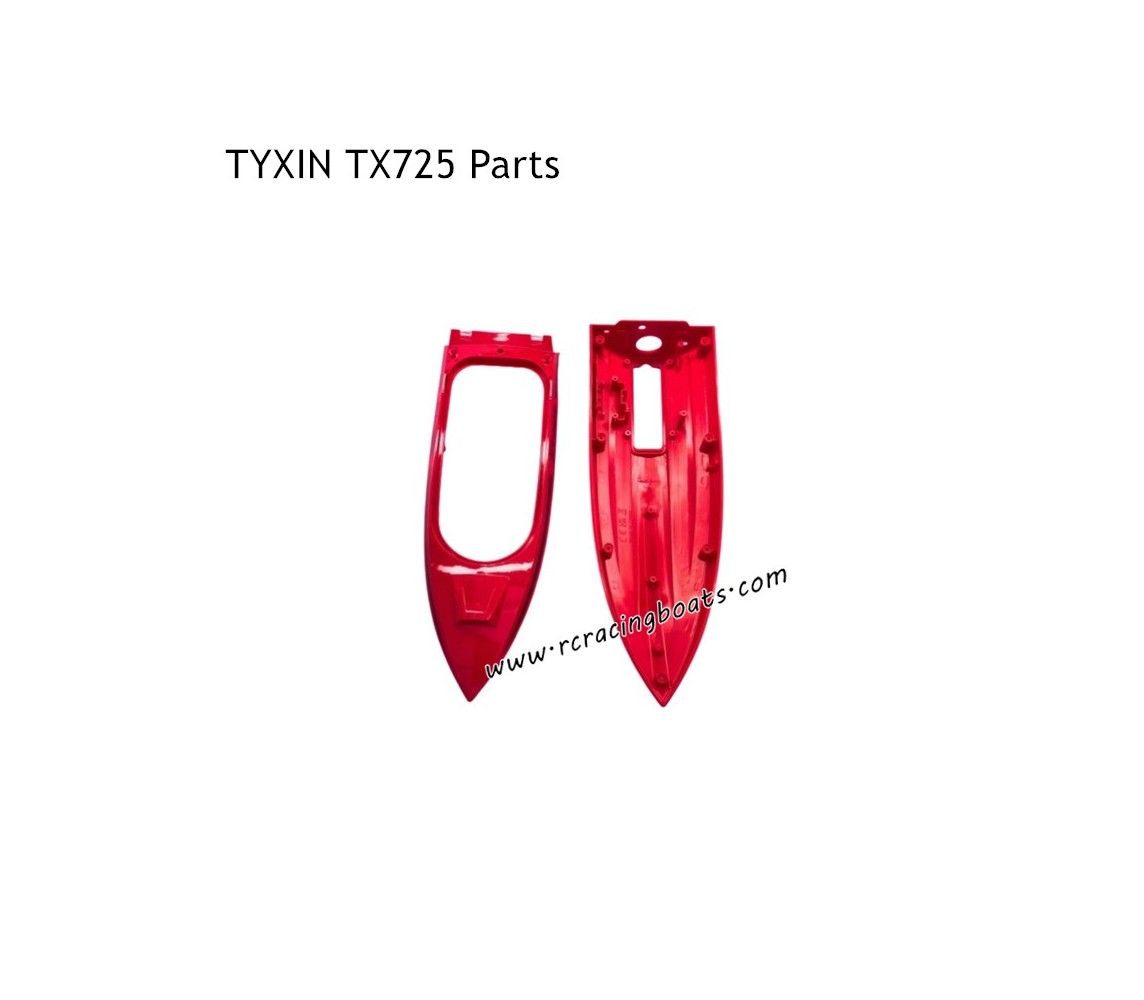 TYXIN TX725 RC Boat Parts Boat Assembly Red