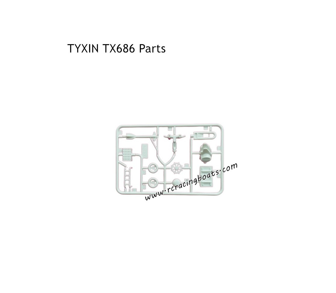 TYXIN TX686 RC Boat Parts Decorative Accessories White