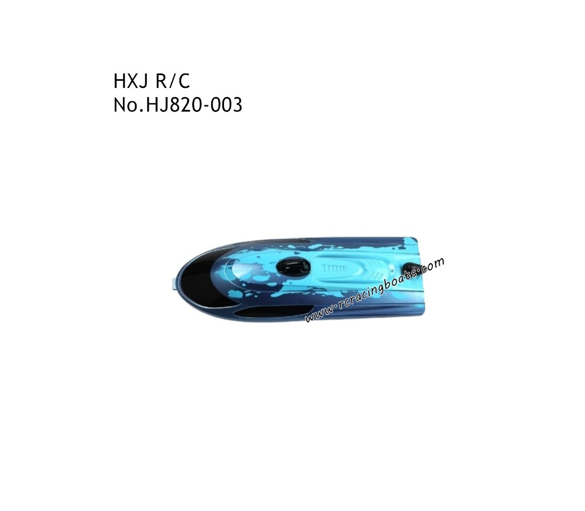 HXJ HJ820 VANDER RC Boat Parts Top Cover Blue HJ820-003