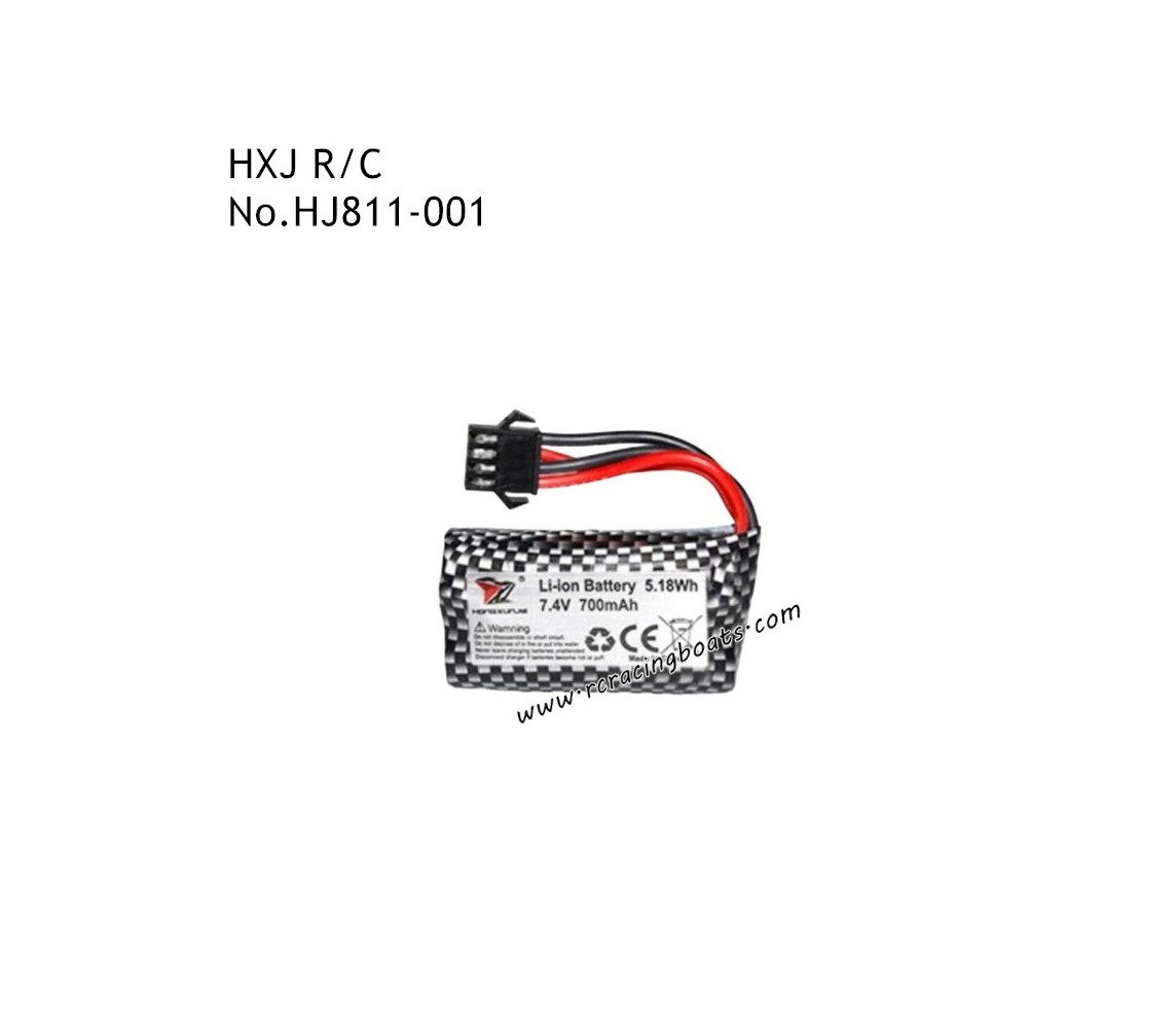 HXJ HJ820 VANDER RC Boat Parts 7.4V 700mAh Battery HJ811-001