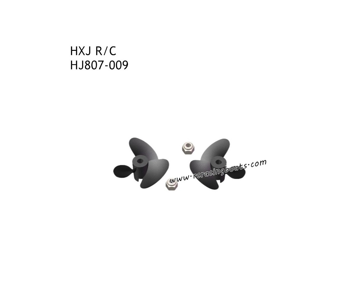 HONGXUNJIE HJ807 RC Boat Parts Left and Right Propeller HJ807-009