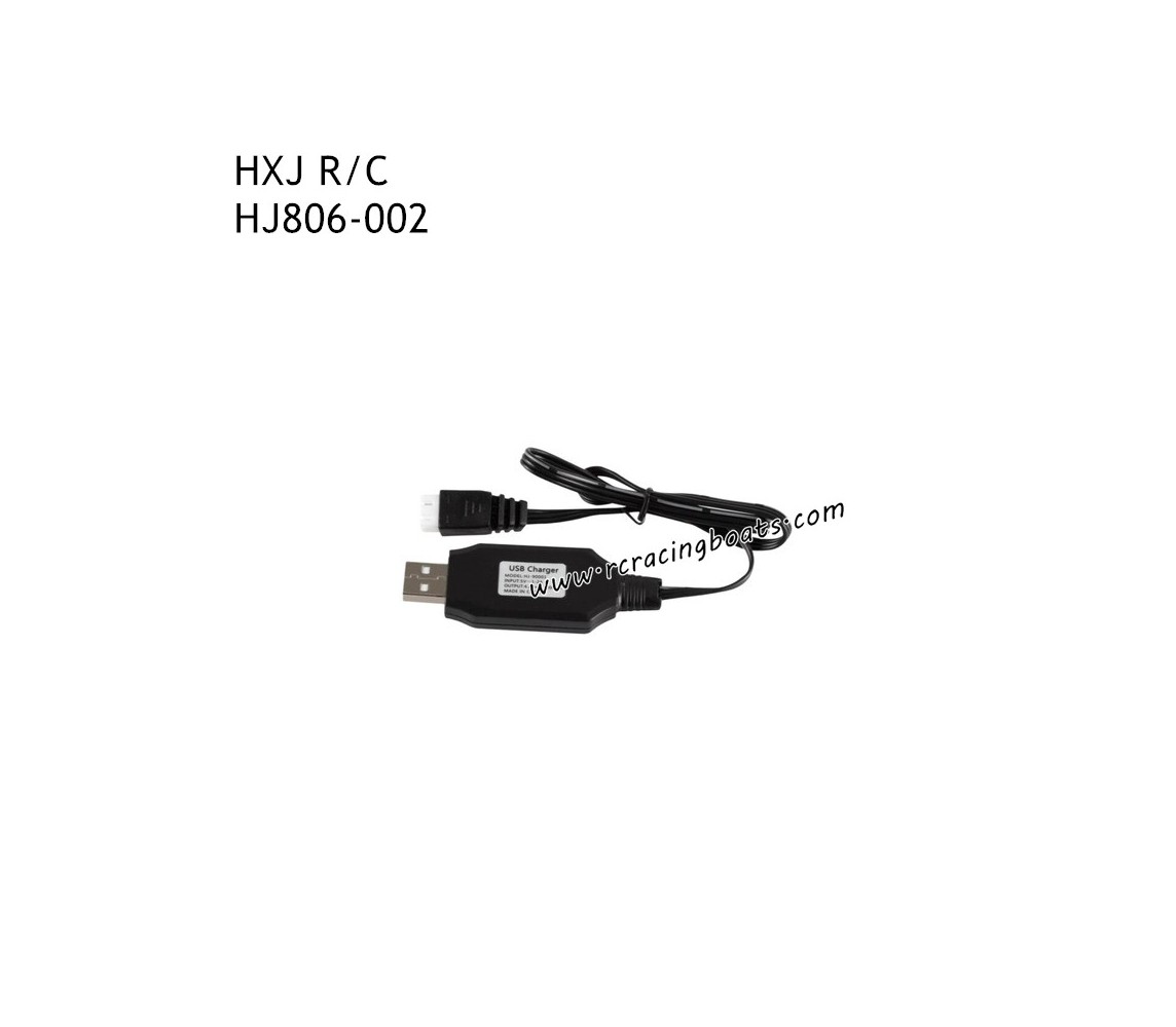 HXJ HJ809 High Speed Boat Parts 7.4V USB Charger HJ806-002