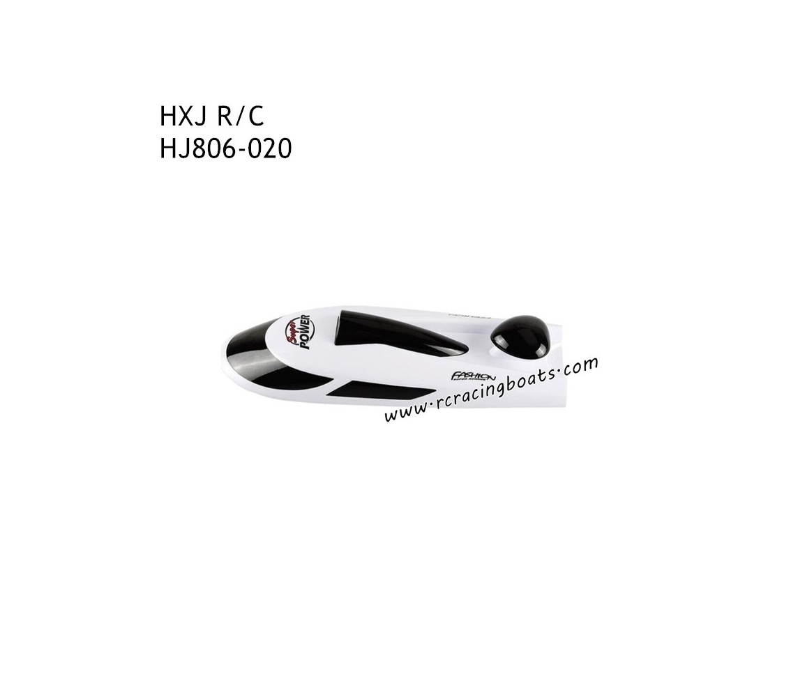 HXJ HJ809 High Speed Boat Parts Upper Cover Assembly Black HJ806-020