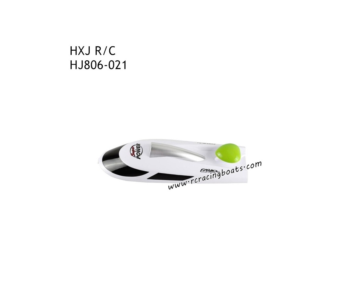 HXJ HJ809 High Speed Boat Parts Upper Cover Assembly Green HJ806-021