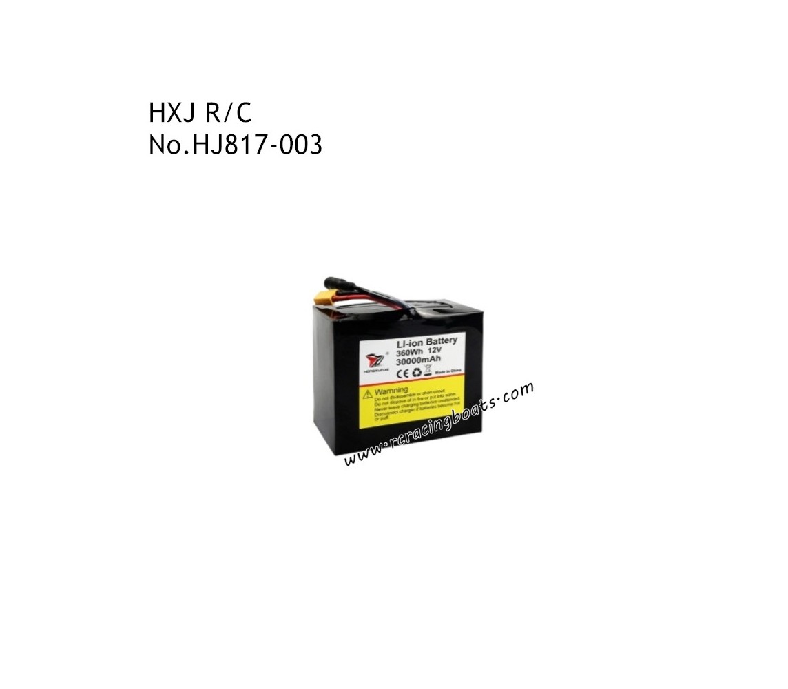 HXJ HJ817 Parts 12V 3000mAh Li-ion Battery HJ817-003