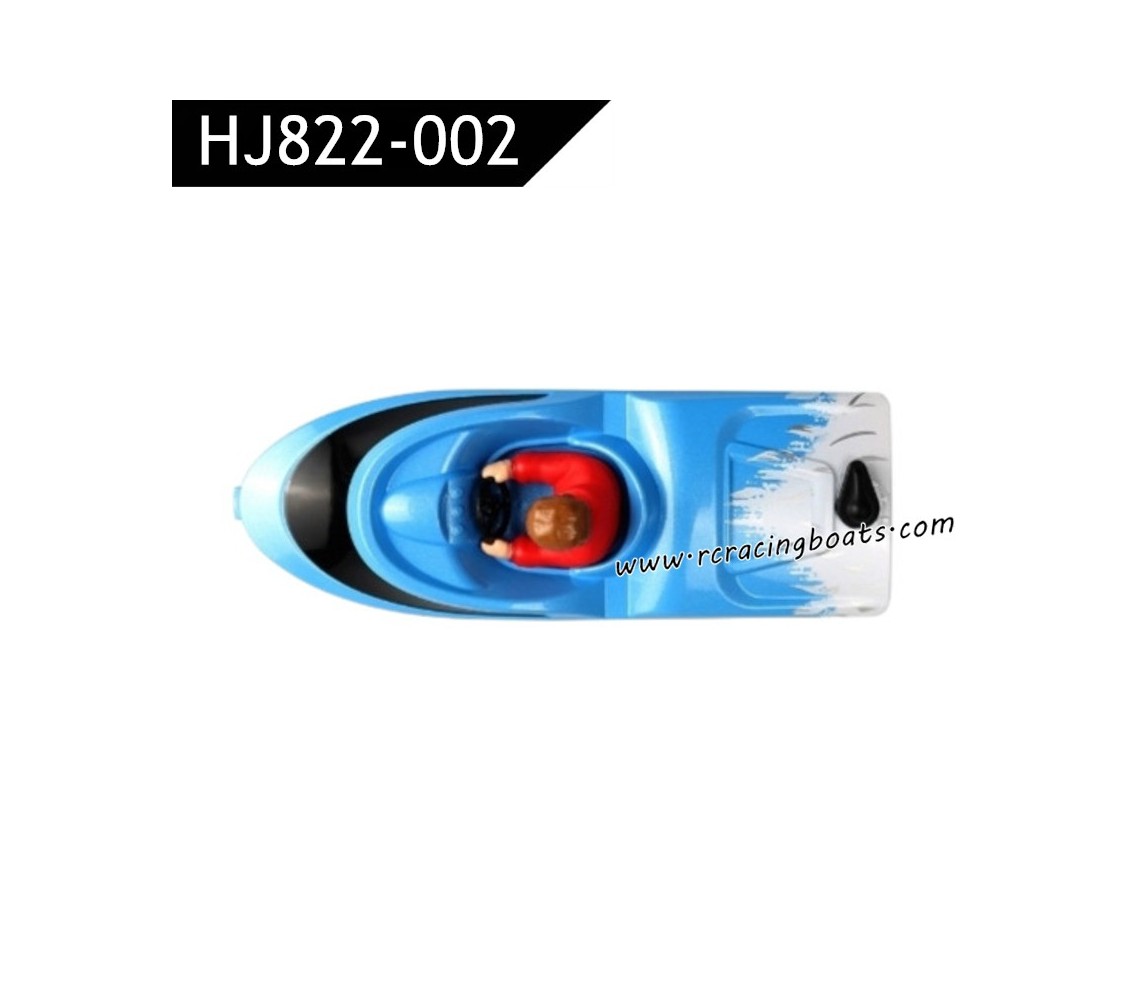 HONGXUNJIE HJ822 BALD EAGLE RC Boat Parts Cover Assembly Blue HJ822-002