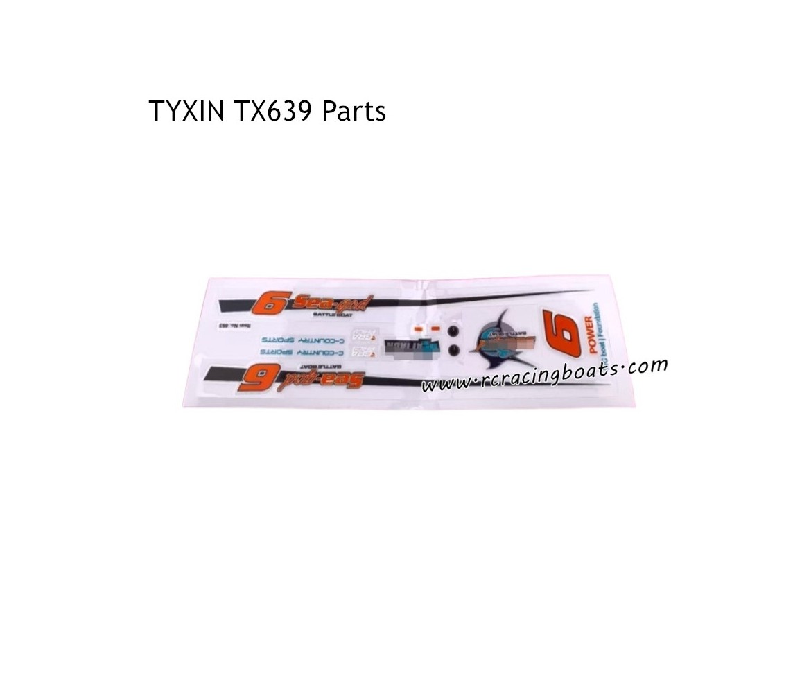 TYXIN TX693 RC Boat Parts Sticker