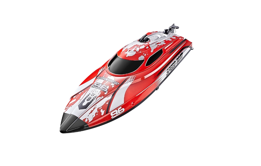HONGXUNJIE-HJ820-High-Speed-RC-Boat-Red-Overview