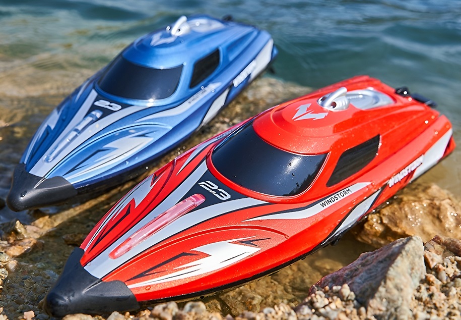HXJ-HJ823-High-Speed-Racing-RC-Boat-Blue-and-Red-Overview