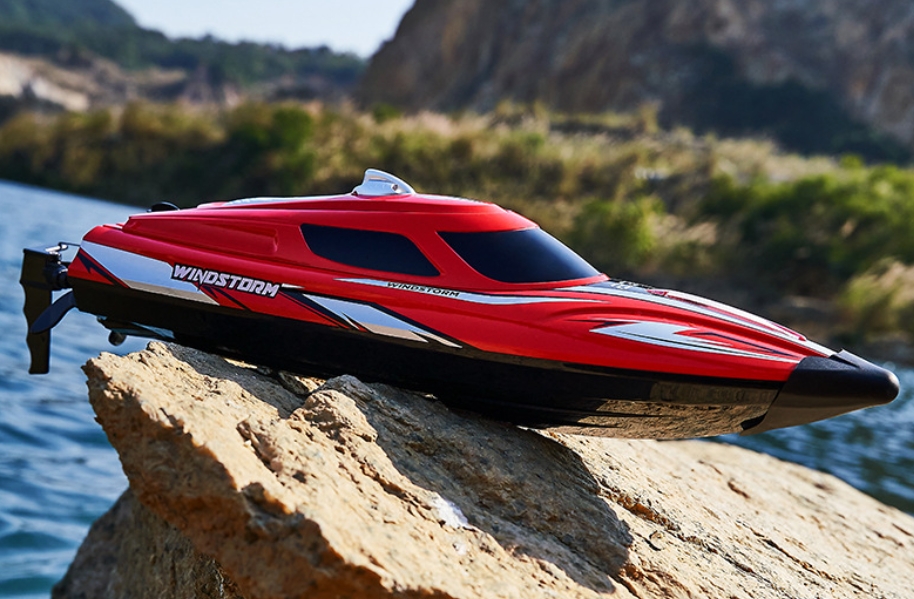 HXJ-HJ823-High-Speed-Racing-RC-Boat-Red-Overview