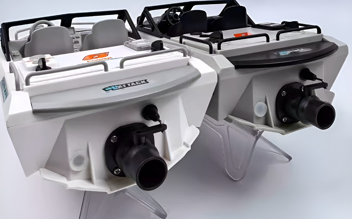 TYXIN TX693 High Speed RC Boat White and Gray Overview